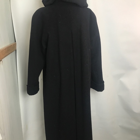 Donny Brook full length coat rabbit fur trim hood - Picture 3 of 11